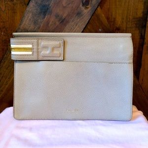 India Hicks Big Zipper Clutch Bag